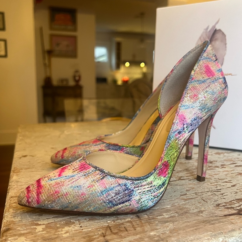 Multi pink Jessica Simpson Heels 7M